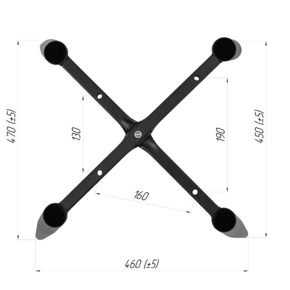 Размер конусных опор (модель №2) - фото